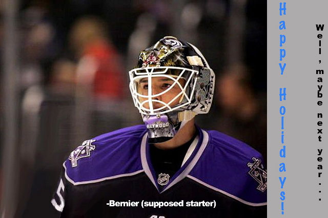 Christmas Card from Jonathan Bernier via KingsCast