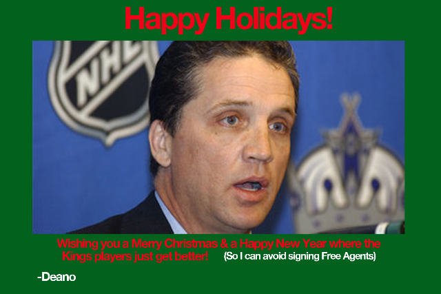 Christmas Card from Dean Lombardi from KingsCast